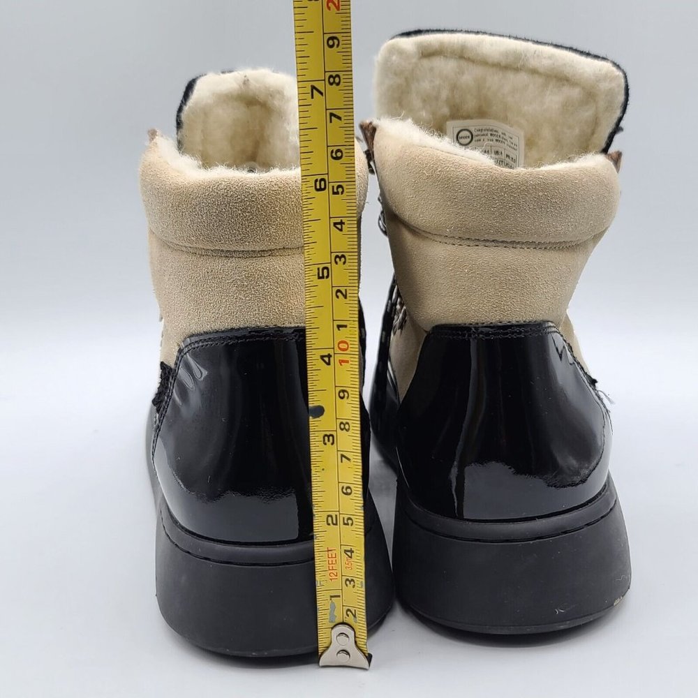 WODEN Iris Hiker Boots Cream/Black Leopard Size 8 NWOB - Picture 2 of 11